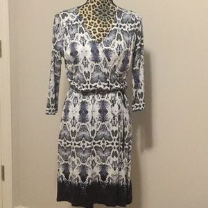Snakeskin pattern dress